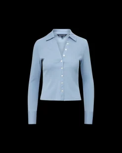 Scottie Button-Down Shirt in Smoke Blue