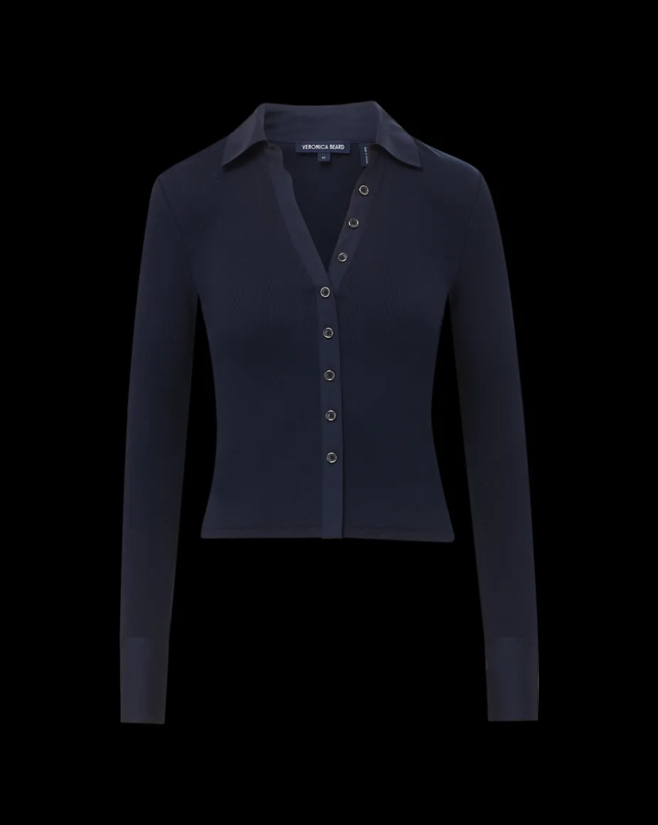 Scottie Button-Down Shirt in Navy