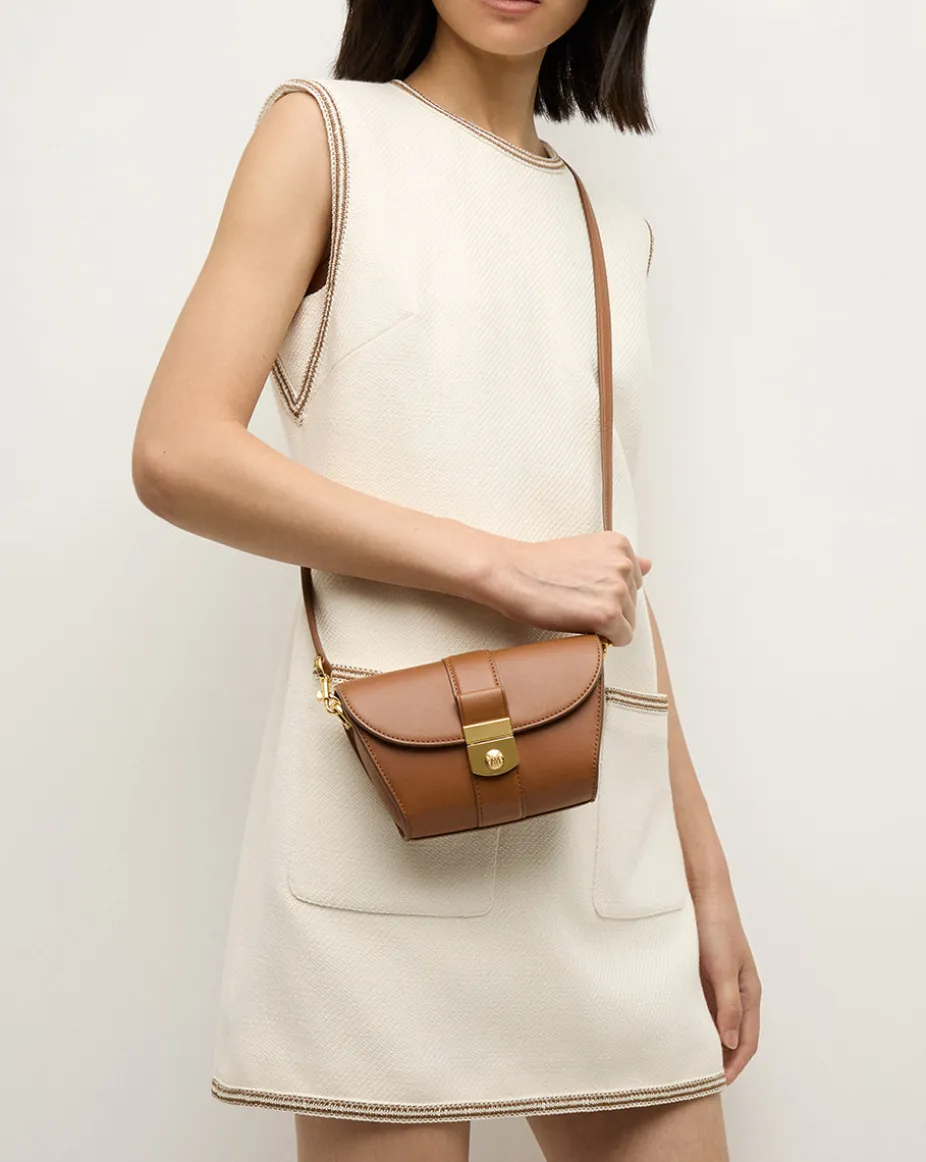 Small Crest Lock Trap Bag in Hazelwood