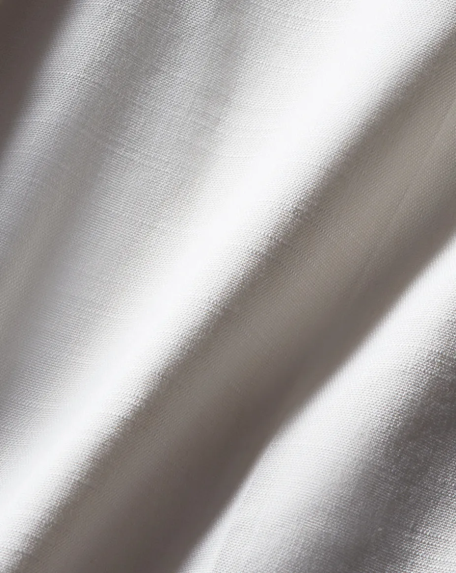 Sofia Stretch-Linen Pant in Off-White