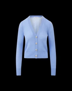 Solene Cashmere Cardigan in Hydrangea