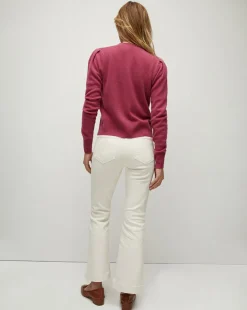 Solene Raspberry Cashmere Cardigan