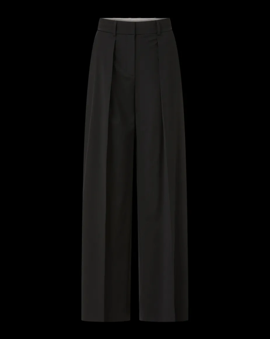 Sonia Wide Leg Tailored Pant in Black