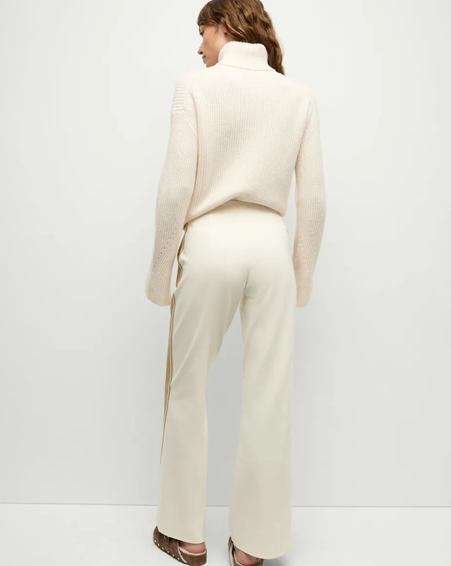Sun Valley Petra Flare Pants in Natural/White