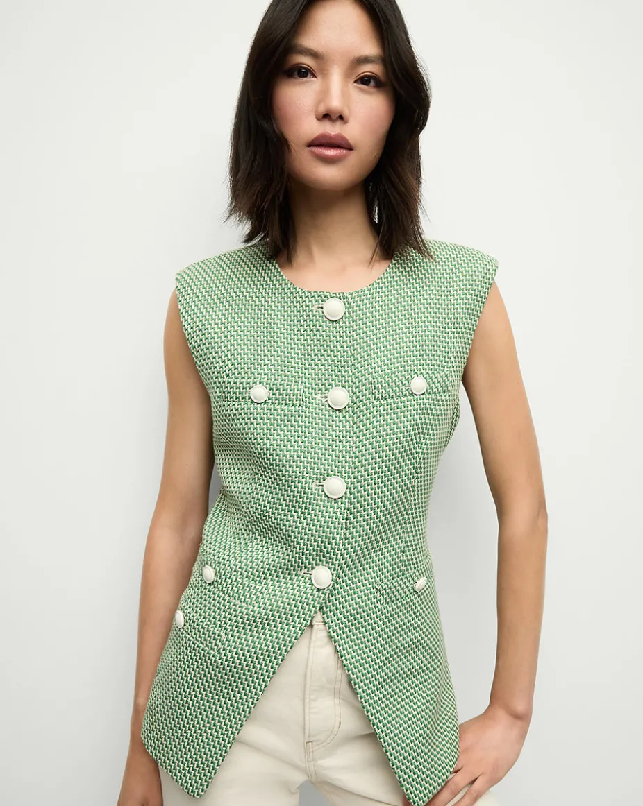 Tamara Vest in Lemongrass/Dove