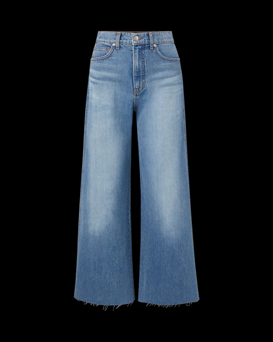 Taylor Cropped Wide-Leg Jean in Enough Said