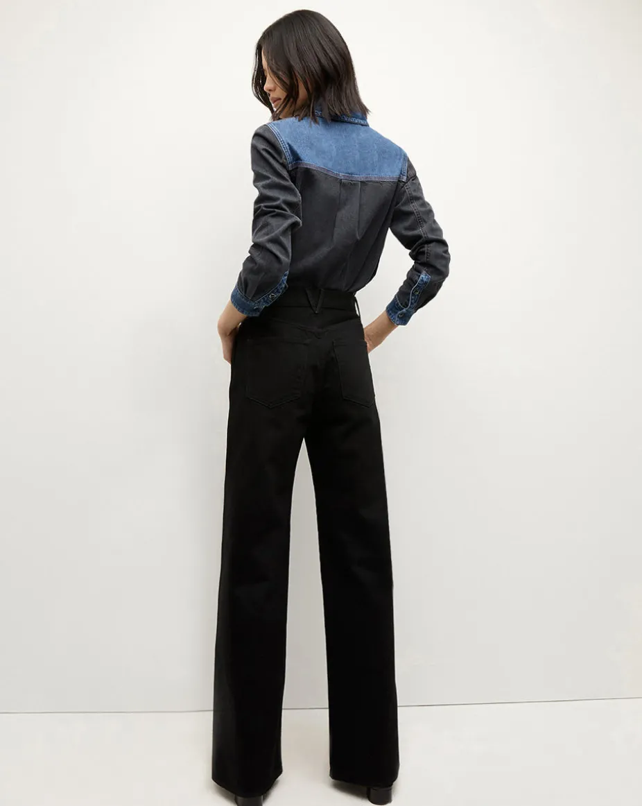 Taylor High Rise Wide Leg in Onyx