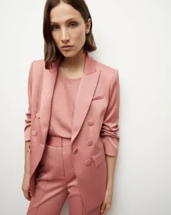 Tomi Satin Dickey Jacket in Rose