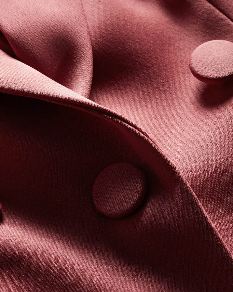 Tomi Satin Dickey Jacket in Rose