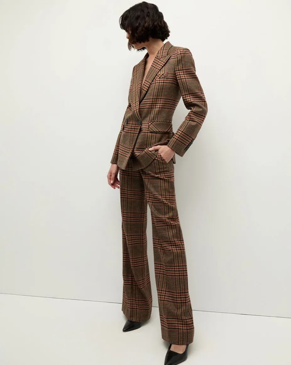 Tonelli Plaid Pants in Camel & Black