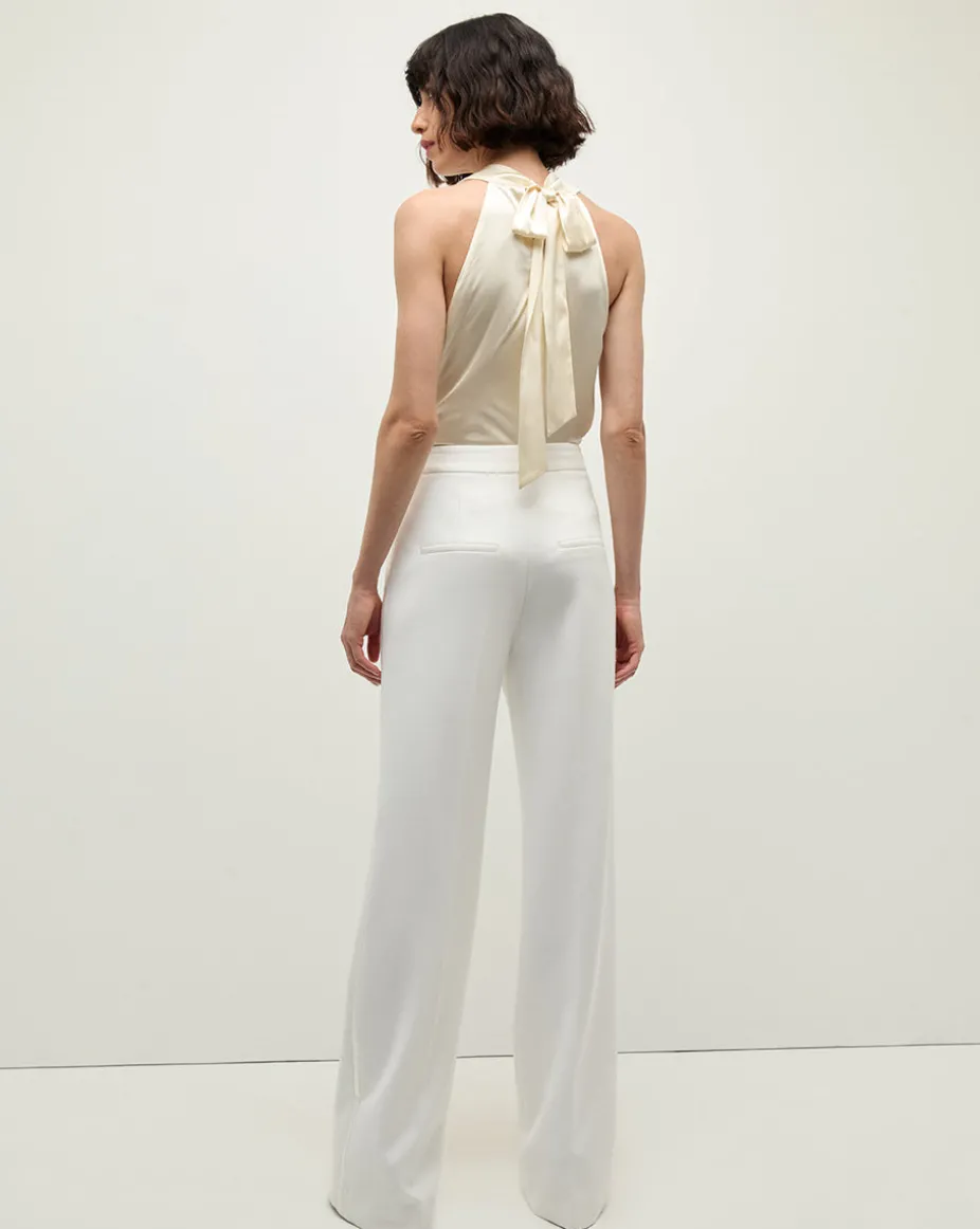 Tonelli Tuxedo Stripe Pant in White