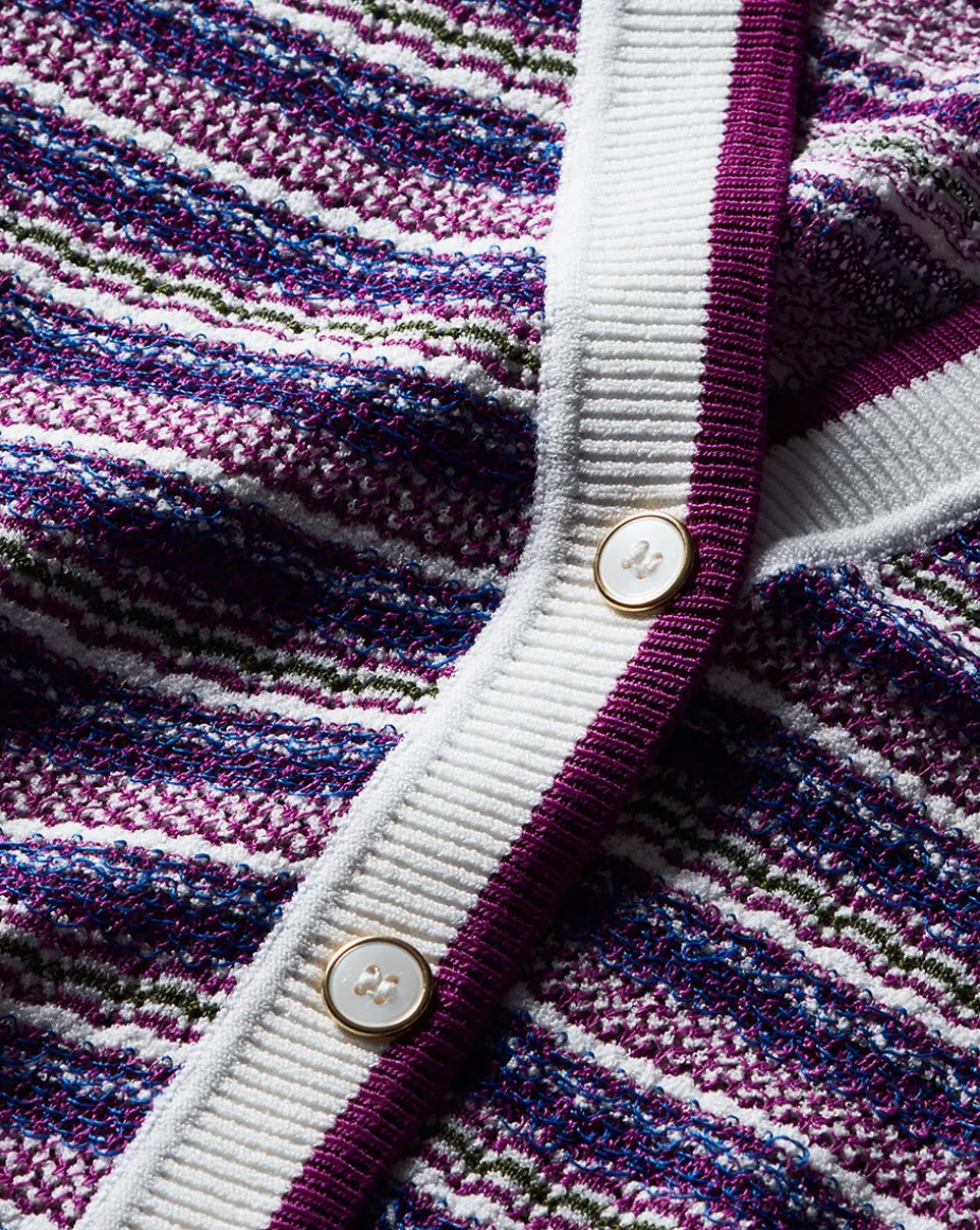 Varia Striped Knit Cardigan