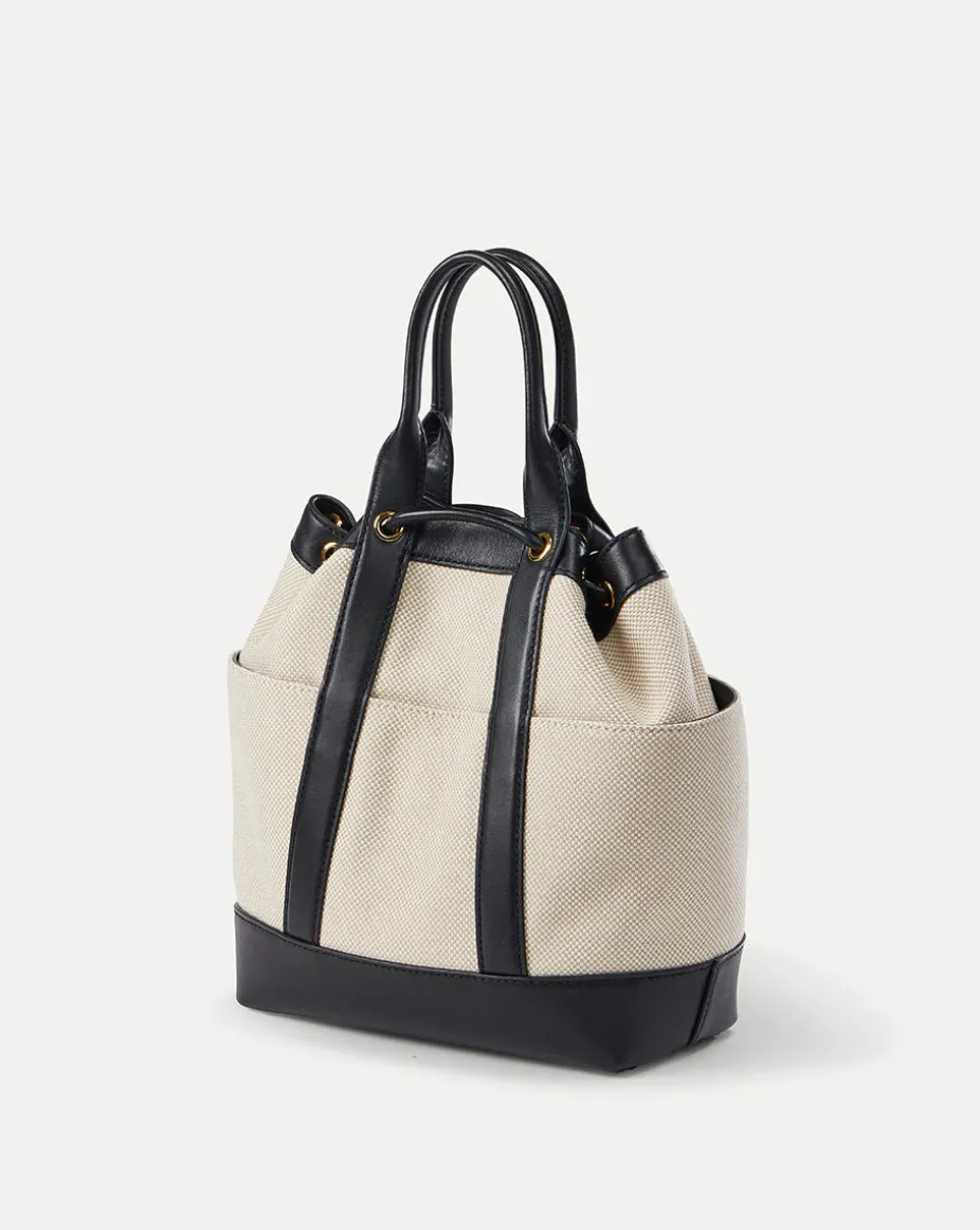 Veronica Beard Goody Bag in Natural/Black